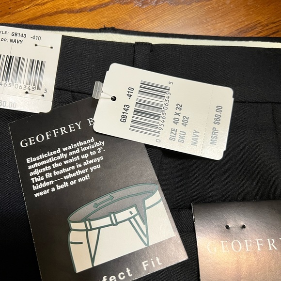 Geoffrey Beene Pants SZ 40/32 NWT - Picture 4 of 6